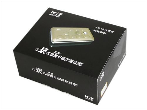K2 2.5寸可錄式硬盤多媒體播放器包裝