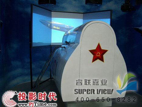 睿聯大屏幕虛擬現實仿真飛行駕駛模擬器打入國際飛行訓練市場