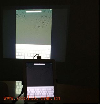 IPAD與微型投影機酷樂視X2雙劍合璧