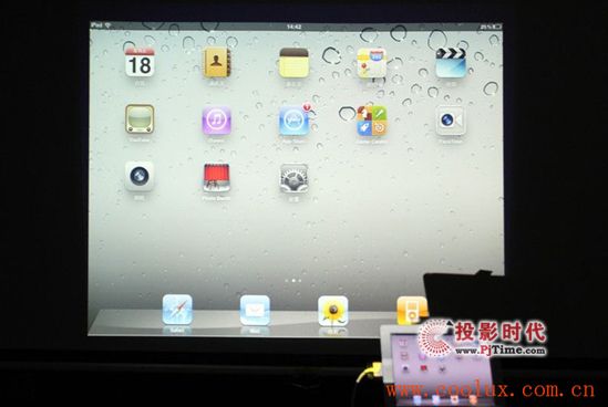 IPAD與微型投影機酷樂視X2雙劍合璧