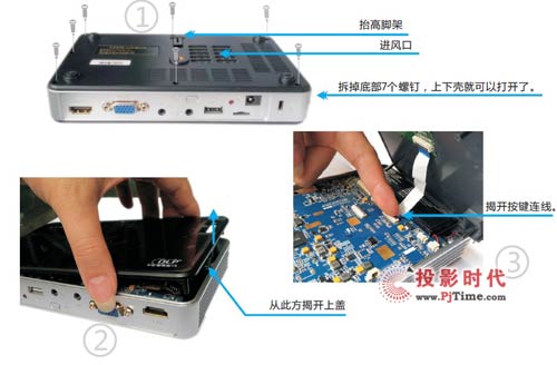探秘LED微型投影機，酷樂視X2拆解