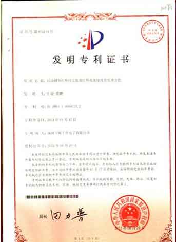 保千里榮獲紅外高速球技術突破多項發明專利證書