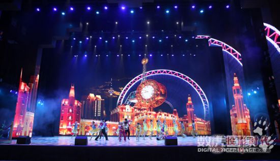 數虎創意演繹天津歡樂谷開幕式精彩視覺秀