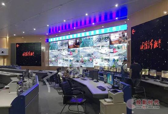 王牌顯示120臺超大型拼接系統助力蕪湖“天網”工程