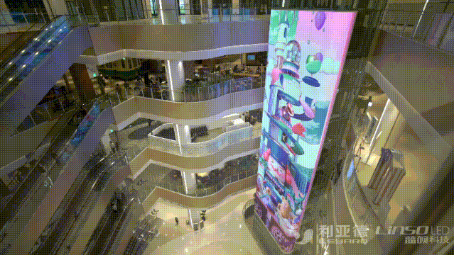 利亞德打造韓國最大電梯媒介塔！互動數字視覺藝術助力數字標牌價值提升