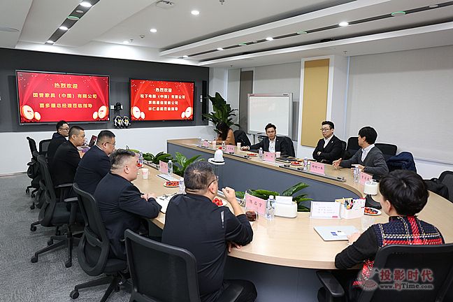 松下（中國）系統(tǒng)通信營銷公司林仁總裁到訪天創(chuàng)參觀智慧會議產(chǎn)品
