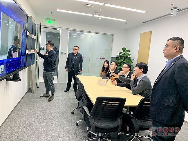 松下（中國）系統(tǒng)通信營銷公司林仁總裁到訪天創(chuàng)參觀智慧會議產(chǎn)品