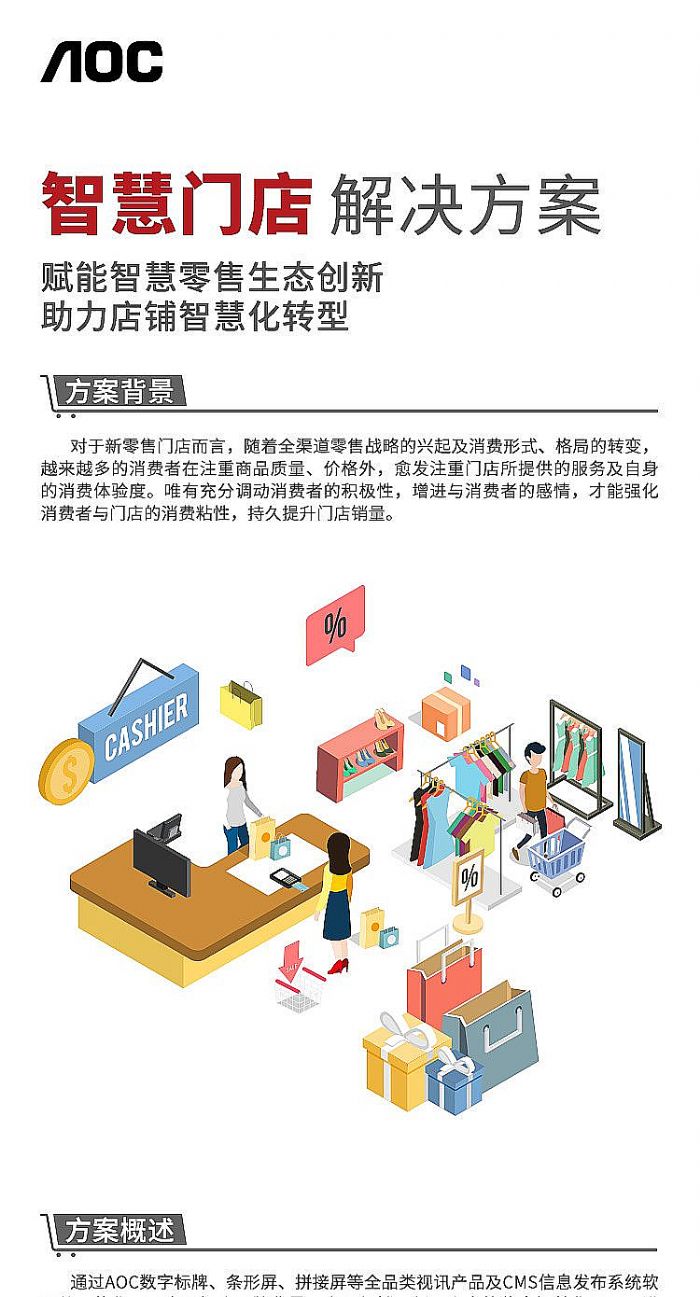 AOC智慧門店解決方案，助力店鋪智慧化轉型升級！