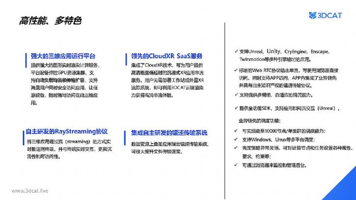 3DCAT實(shí)時(shí)渲染云-產(chǎn)品特點(diǎn)