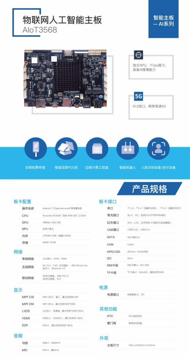 欣威視通物聯(lián)網(wǎng)人工智能硬件AIoT3568、AIoT3588通過OpenHarmony兼容性測評