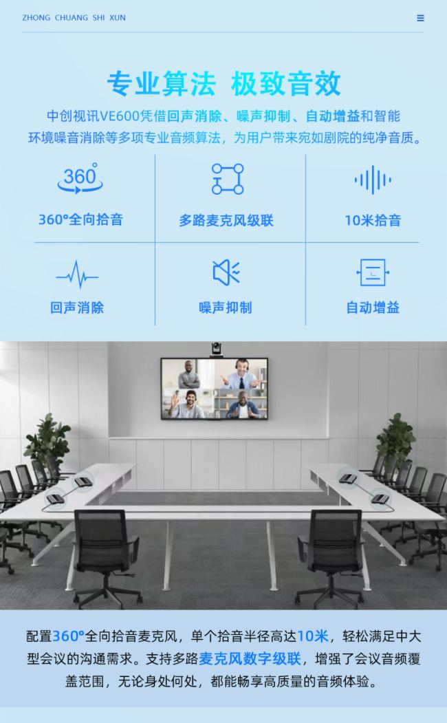 2024重磅新品發(fā)布|中創(chuàng)視訊VE600 新一代全能型高清視頻會(huì)議終端