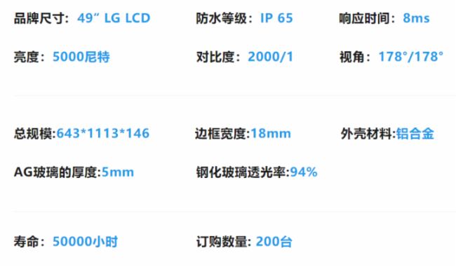 勵成電子 | 廣州珠江新城智慧城市49寸雙面燈桿屏