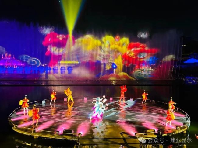 投影案例 | 建業顯示邀您觀看深圳山水田園大型實景水上演藝秀《水月花仙》